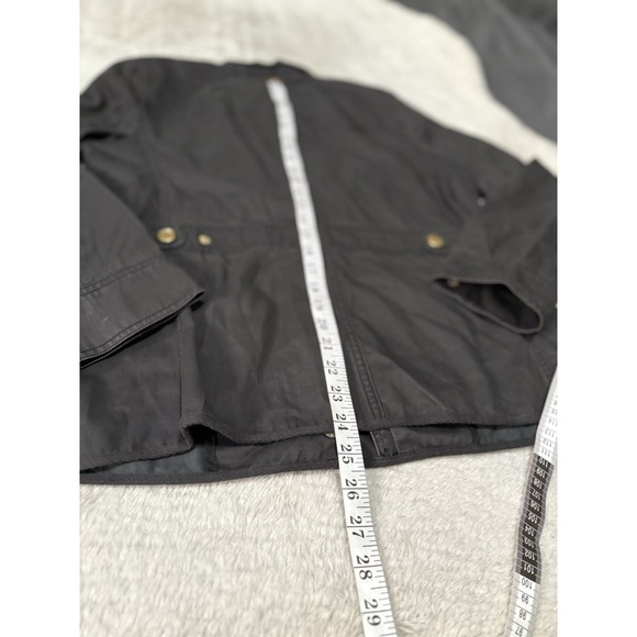 J. Crew Boyfriend Field Jacket Relaxed Fit Womens Dark Brown Gray Canvas - Picture 5 of 8